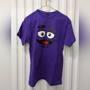 Gildan Purple Smiley Face Tee - Short Sleeve